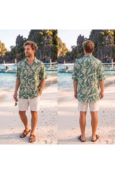 Hand Printed Rayon Shirt
